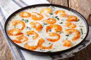 Creamy Garlic Tuscan Shrimp